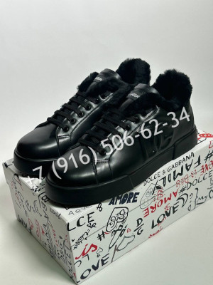 Кеды Dolce & Gabbana на меху 33648 2