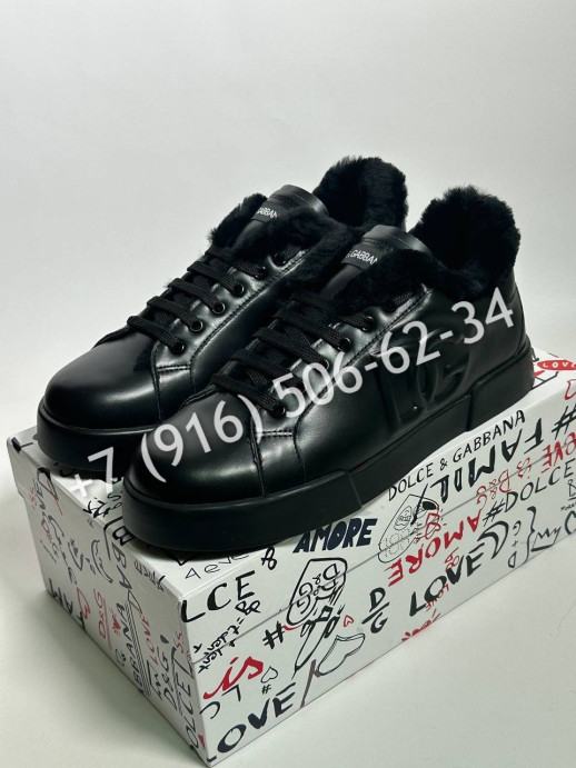 Кеды Dolce & Gabbana на меху 33648 2