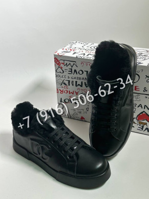 Кеды Dolce & Gabbana на меху 33648 2