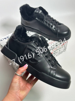 Кеды Dolce & Gabbana на меху 33648 2