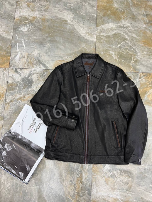 Кожаная куртка Zegna 23496