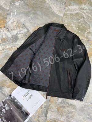 Кожаная куртка Zegna 23496