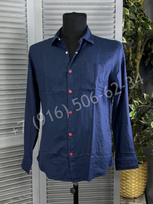 Рубашка из льна KITON 27347