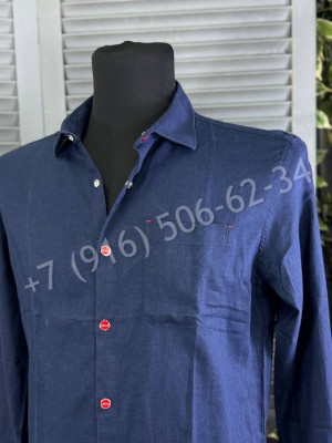 Рубашка из льна KITON 27347