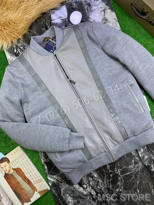 Куртка ZILLI со вставками кожи крокодила 9839