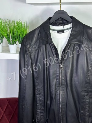 Кожаная куртка Stefano Ricci со вставками  кожи страуса 30248