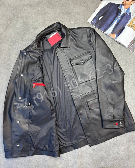 Кожаная куртка KITON 31959