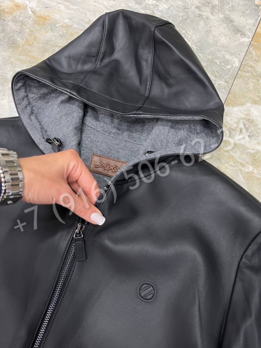 Кожаная куртка Zegna 23497