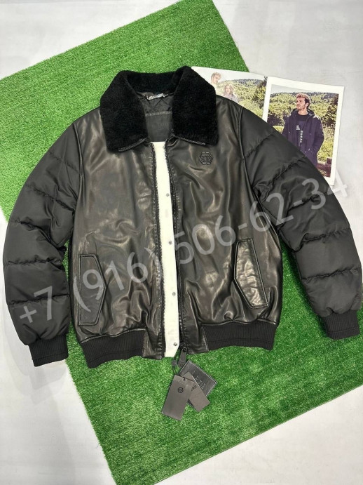 Кожаная куртка Philipp Plein 23597