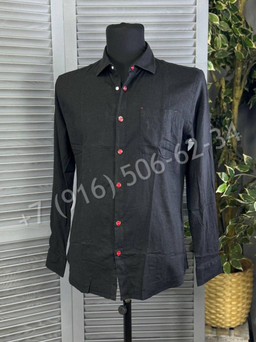 Рубашка из льна KITON 27348
