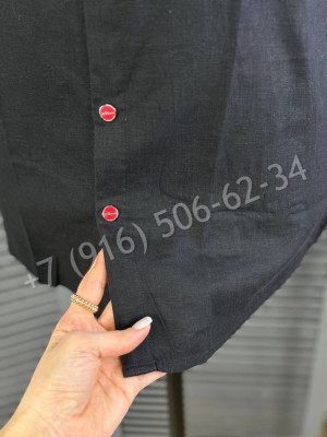 Рубашка из льна KITON 27348
