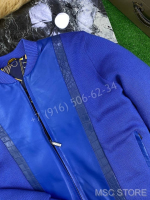 Куртка ZILLI со вставками кожи крокодила 9840