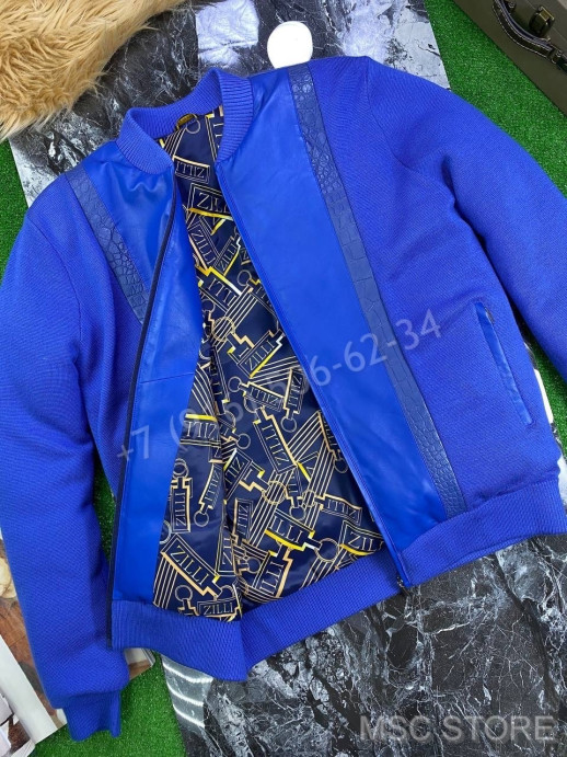 Куртка ZILLI со вставками кожи крокодила 9840