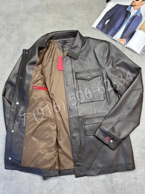 Кожаная куртка KITON 31960