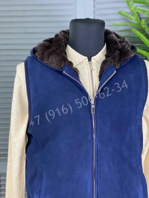 Замшевая жилетка Loro Piana 6196