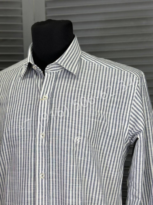 Льняная рубашка CANALI 17162