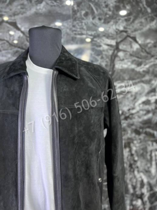 Замшевая куртка Hermes 17471