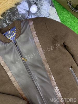 Куртка ZILLI со вставками кожи крокодила 9841