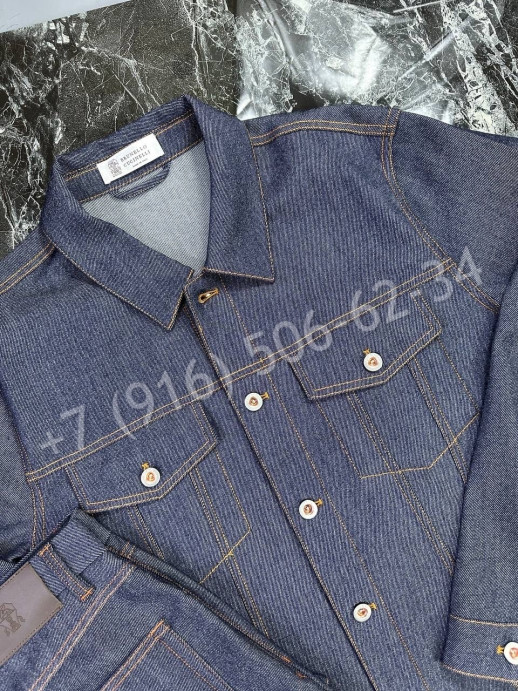 Костюм джинсовый Brunello Cucinelli 23088