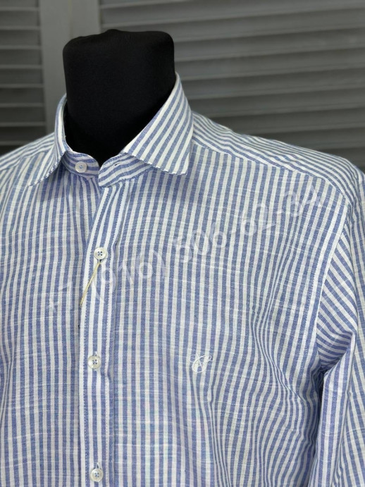 Льняная рубашка CANALI 17163