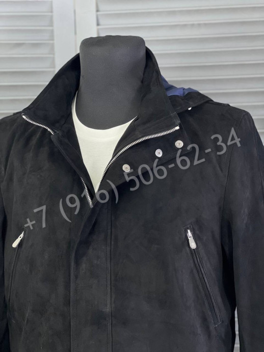 Замшевая куртка-пальто Brunello Cucinelli 19576