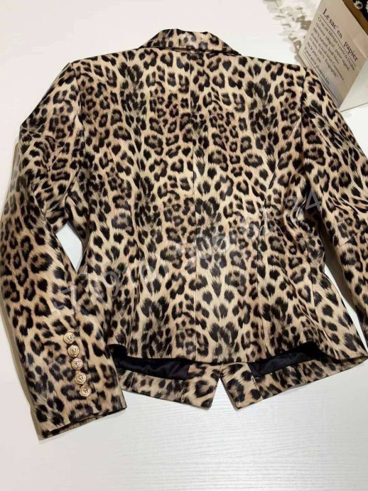 Пиджак кожаный Balmain 32760