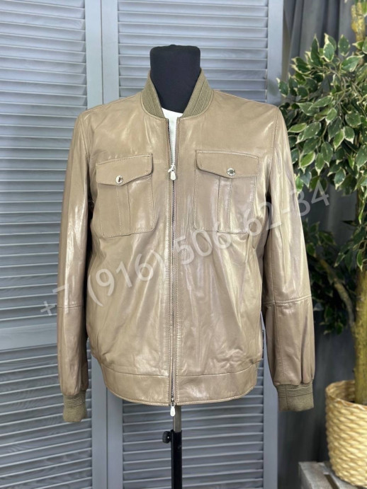 Кожаная куртка Brunello Cucinelli 16562