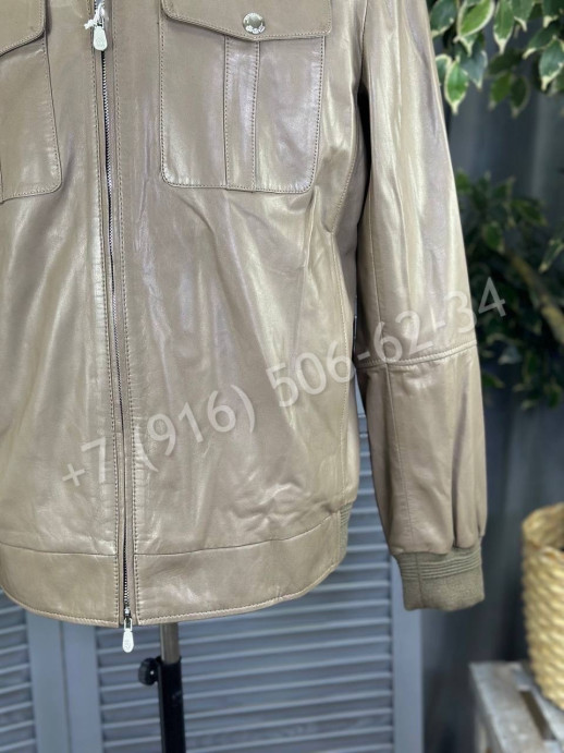 Кожаная куртка Brunello Cucinelli 16562