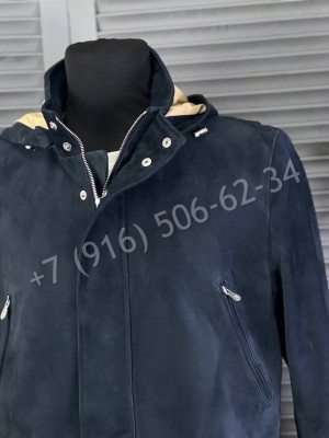 Замшевая куртка-пальто Brunello Cucinelli 19577