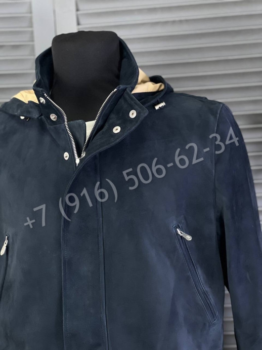 Замшевая куртка-пальто Brunello Cucinelli 19577