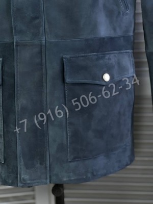 Замшевая куртка-пальто Brunello Cucinelli 19577