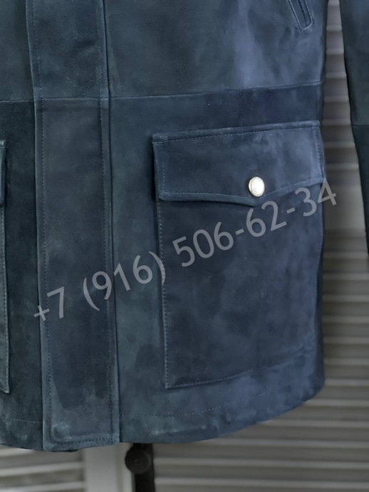 Замшевая куртка-пальто Brunello Cucinelli 19577