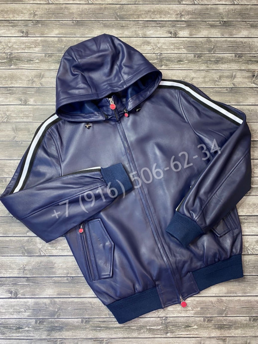 Кожаная куртка Kiton 6097