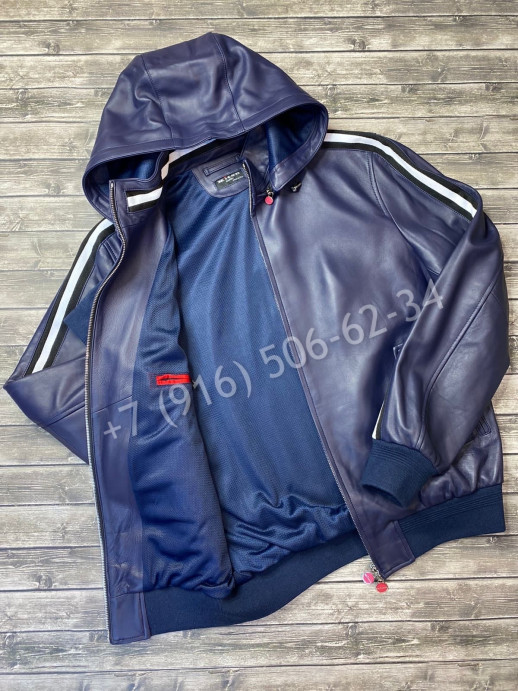 Кожаная куртка Kiton 6097