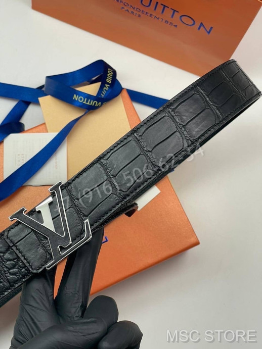 Ремень Louis Vuitton из кожи крокодила 9793