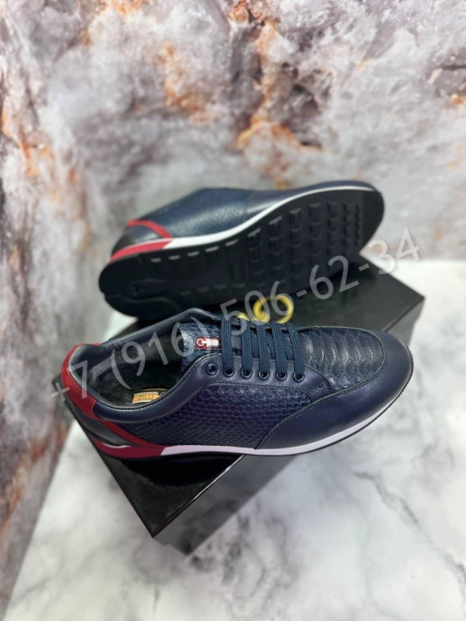 Кроссовки ZILLI из кожи питона 22175