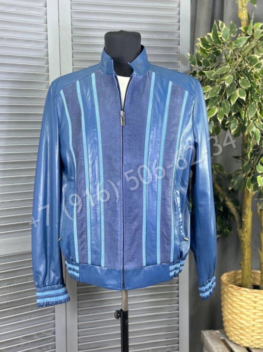 Кожаная куртка ZILLI 16564