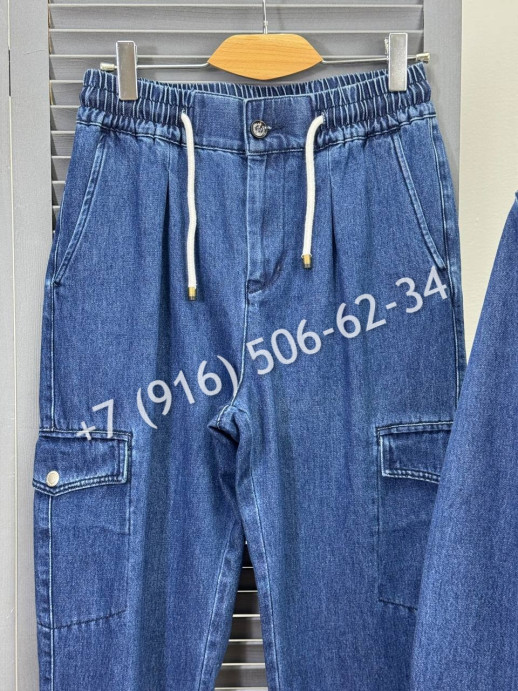 Прогулочный костюм из денима Brunello Cucinelli 34108 1