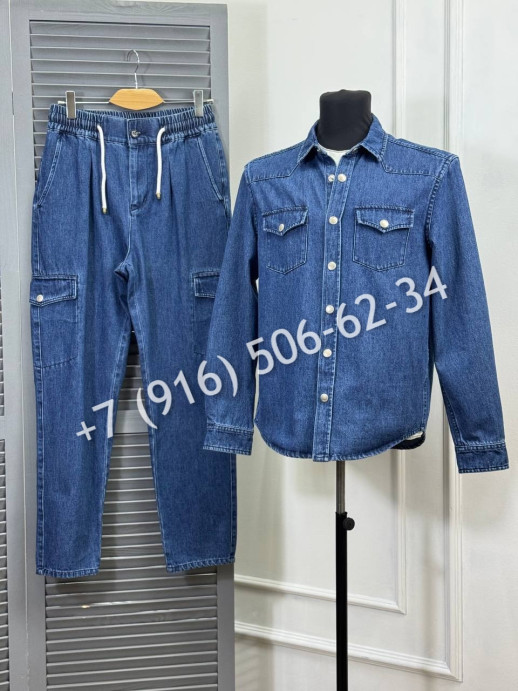 Прогулочный костюм из денима Brunello Cucinelli 34108 1