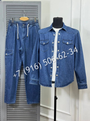 Прогулочный костюм из денима Brunello Cucinelli 34108 1