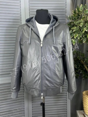 Двухсторонняя кожаная куртка Brunello Cucinelli 16565