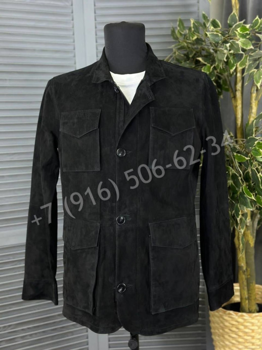 Тонкая куртка из замши Brunello Cucinelli 20976