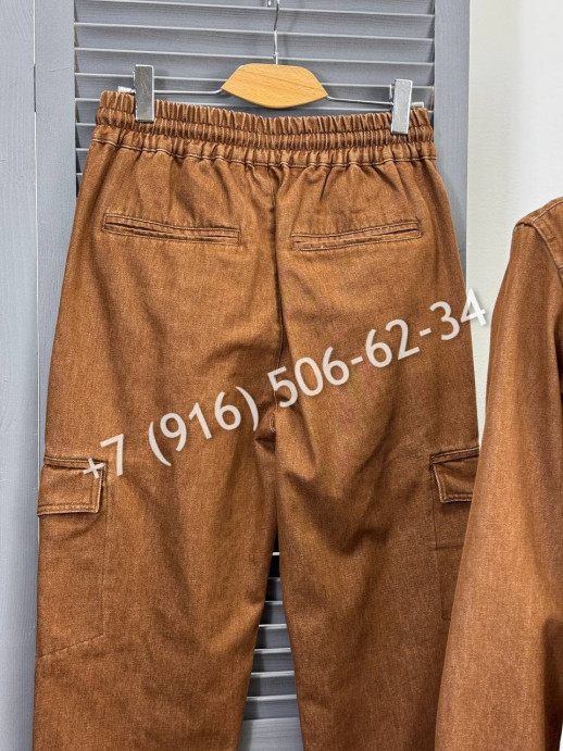 Прогулочный костюм из денима Brunello Cucinelli 34108 2