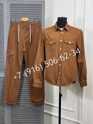 Прогулочный костюм из денима Brunello Cucinelli 34108 2