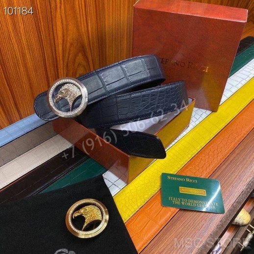 Ремень из кожи крокодила Stefano Ricci 10255