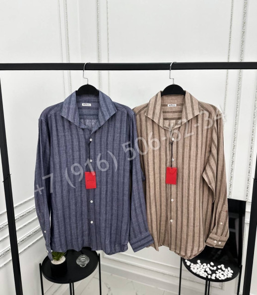 Рубашка KITON 100% лен 28057