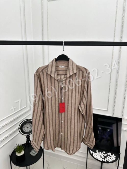 Рубашка KITON 100% лен 28057