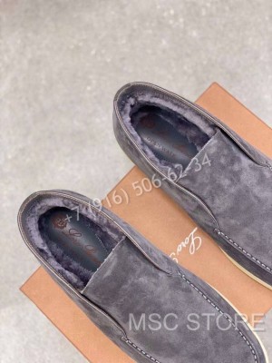 Лоферы Loro Piana на меху 8520
