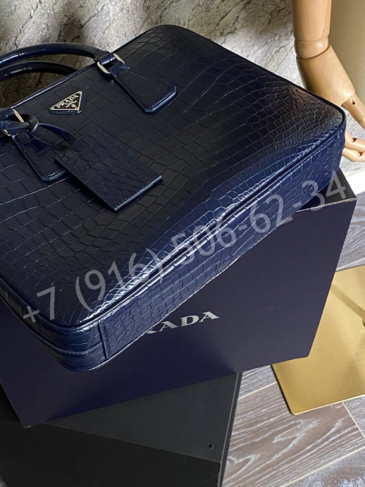 Портфель Prada из кожи крокодила 23767