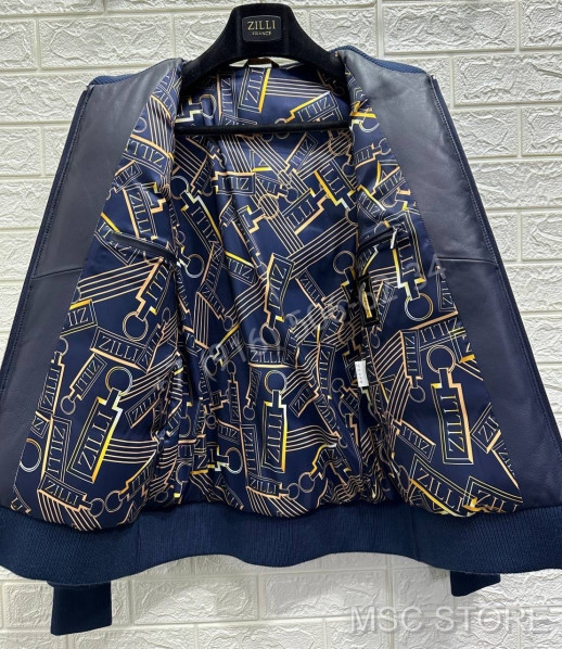 Куртка ZILLI со вставками кожи крокодила 9640